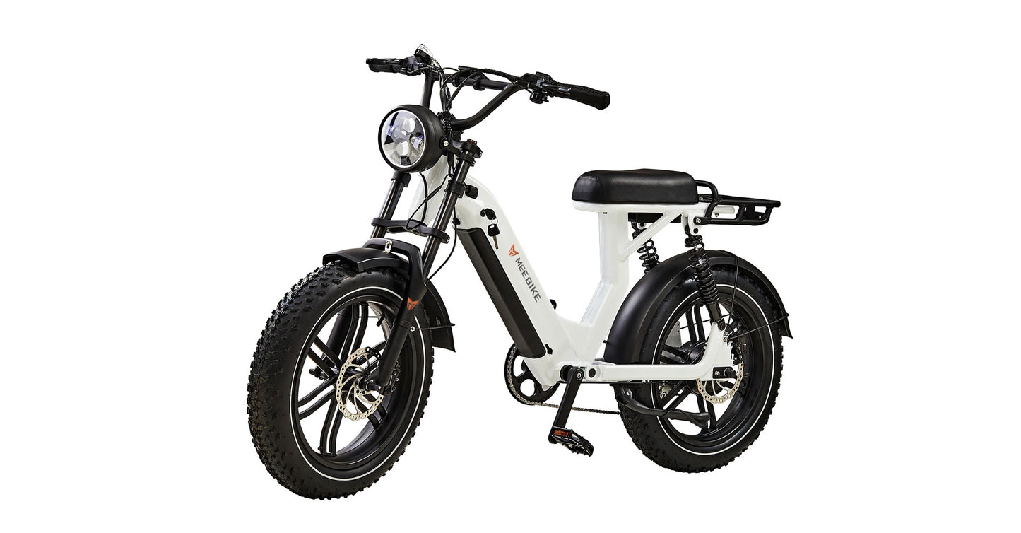 Meebike Gallop Step-Thru White eBike (Free Ship PROMO!)