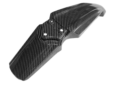 Glossy Black Dirt Bike Carbon Fiber Front Fender E Ride Pro