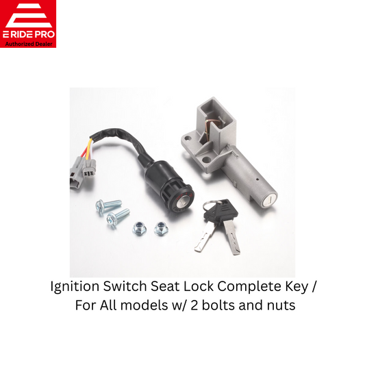 E Ride Pro Parts: Key Ignition Switch +Seat Lock