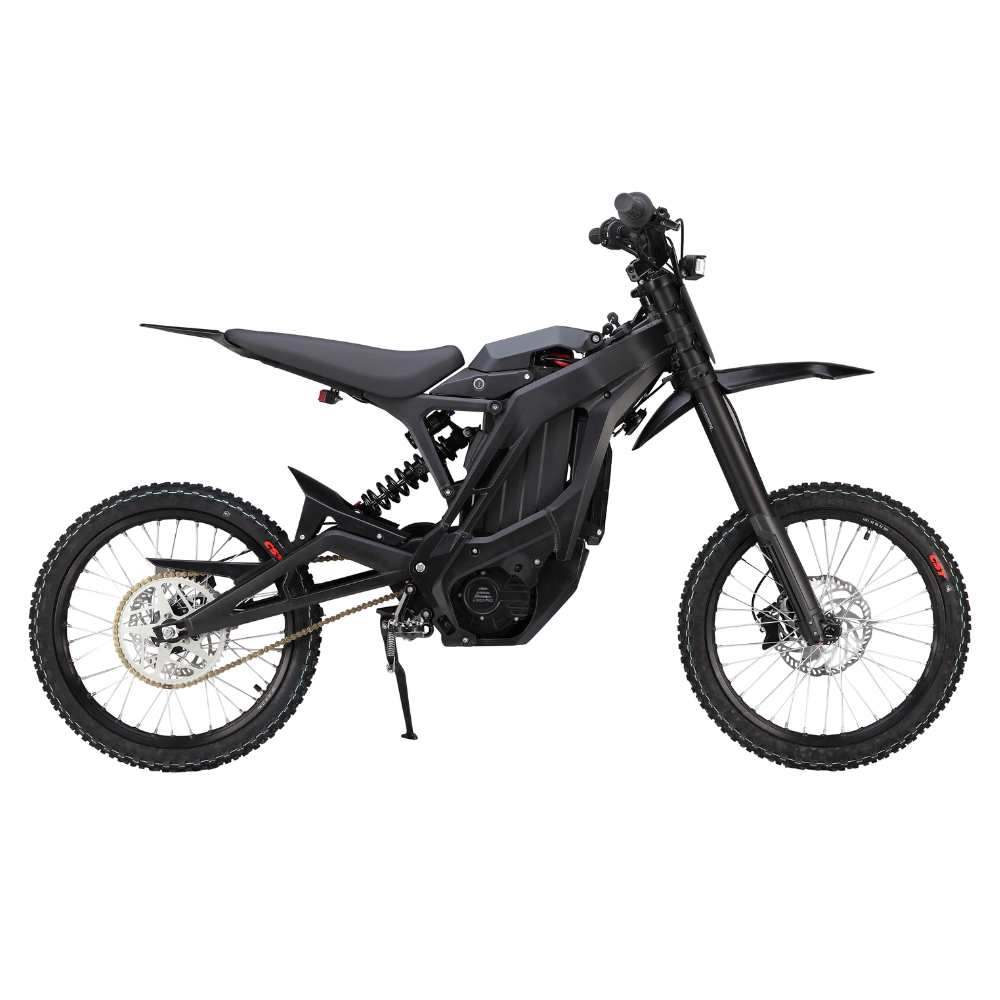 Black E Dirt Bike 17" Tires E Ride Pro S