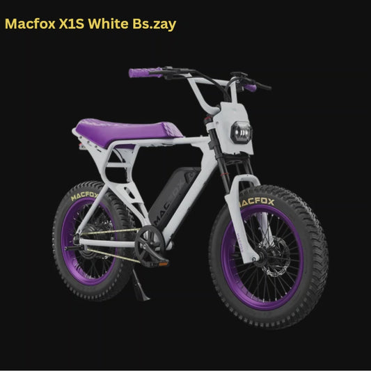 Macfox X1S White Purple x Bs.zay Electric Bike (Free Ship)